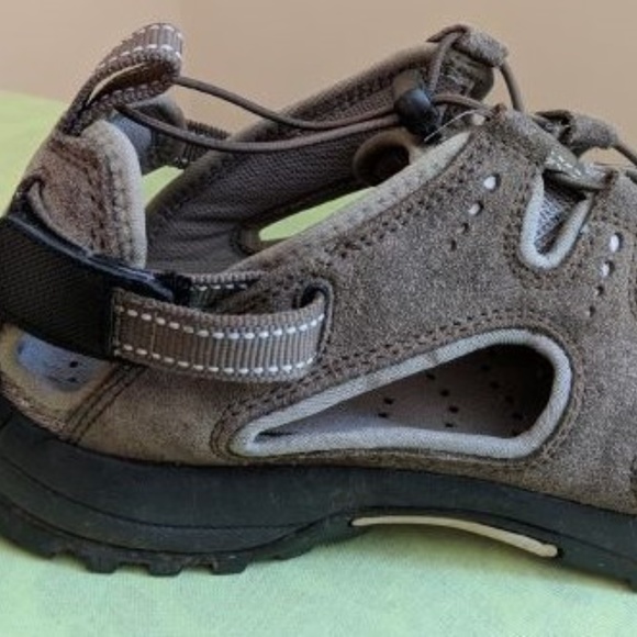 Men's Brown Lands' End Sandal Size 9D - Picture 2 of 6